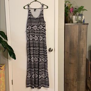 Black & White Maxi Dress